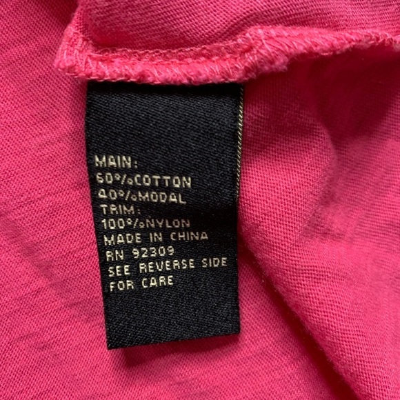 🎄🎄DG2 Diane Gilman Boho Flutter Sleeve Top Pink Women Small - Picture 5 of 7